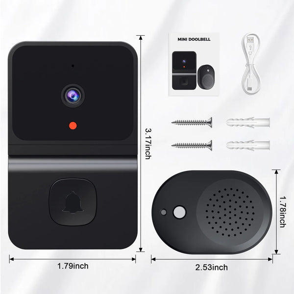 Wireless Doorbell WiFi Outdoor HD Camera Security Door Bell Night Vision Video Intercom Voice Change For Home Monitor Door Phone by stepyours.com