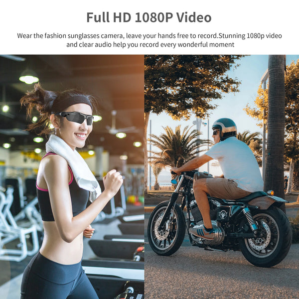 1080P Full HD Mini Camera Sunglasses For Outdoor Sports DVR Wide Angle - stepyours.com