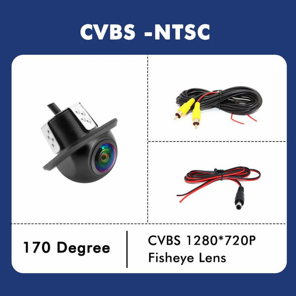 Smartour 4K Fisheye Car Rear View Camera 180 Degree Night Vision Parking Helper - stepyours.com