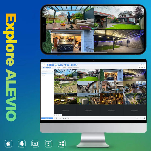 ALEVIO Solar Outdoor Camera - 2.5K Video, AI Detection And Color Night Vision - stepyours.com