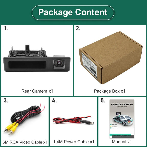 GreenYi 170 Degree 1080P HD AHD Night Vision Rear View Camera For BMW 3 Series - stepyours.com