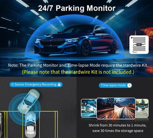 Kawa 2K Dash Cam Mini 3 for Cars Night Vision WiFi App - stepyours.com