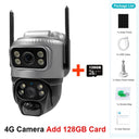 V380 Dual Lens 4G Solar PIR Camera Outdoor Security 8MP 4K IP Cam - stepyours.com