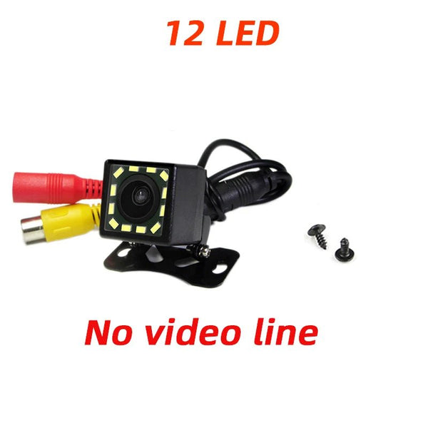 Car Rear View Camera With 4 8 12 LED Night Vision Display For Parking Reversing - stepyours.com