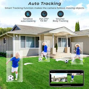 BESDER 4K 8MP WiFi Outdoor PTZ Camera Dual Lenses With Human Detection - stepyours.com
