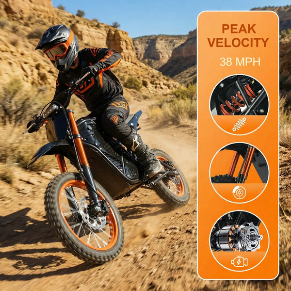 Xtion Fat Tire Electric Dirt Bike — product view 4