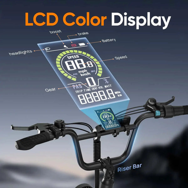 Urlife Fat Tire Ebike — product view 6
