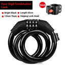TOSUOD Bicycle Cable Lock MTB Road Bicycle Anti-Theft Four or Five Digit Password Scooter Motorcycle Accessories Bicycle Lock