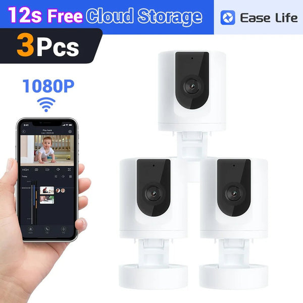 Indoor Pet Camera With Phone App 1080P WiFi Security Camera Foldable - stepyours.com
