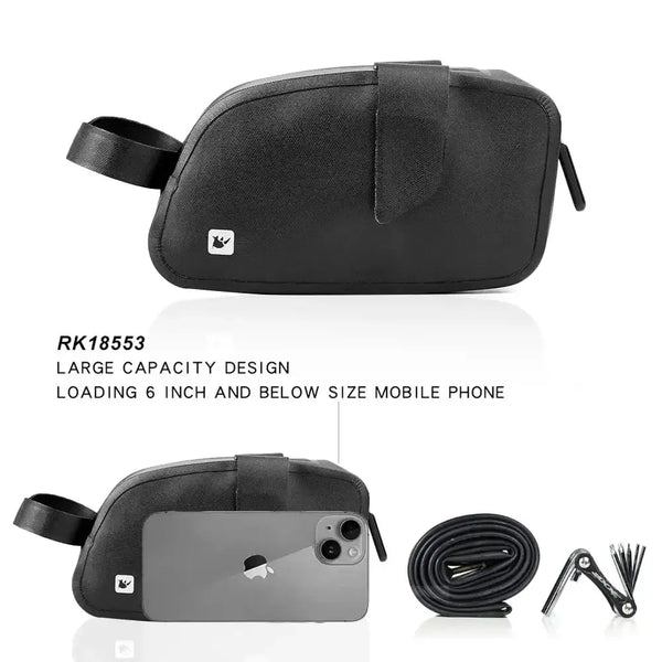 Rhinowalk Bike Saddle Bag Waterproof Bicycle Seat Bag Lightweight For Road/MTB/Foldable Bikes Under Seat Repair Tool Bag Cycling