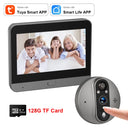 3MP WiFi Smart Tuya Peephole 5000mAh Doorbell Door Eye Camera Infrared Alexa Google Video Intercom Door Cameras Home Security by stepyours.com