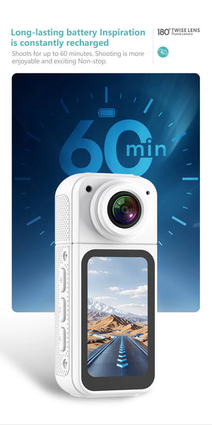 Amorus Mini 2.7K Action Camera Pocket Sized Adventure Recorder - stepyours.com