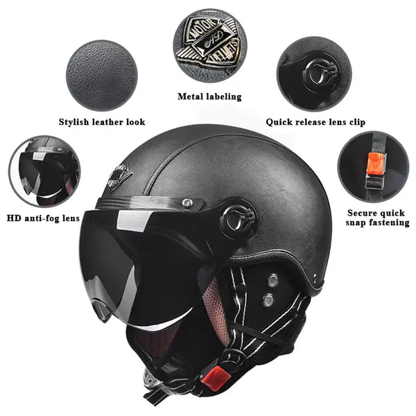 Vintage Gb Certified Riding Helmet — product view 6