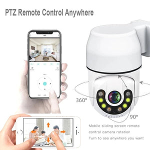 Tuya PTZ IP Camera - Auto Tracking And Color Night Vision Security Add Hooks - stepyours.com