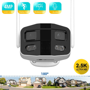 Hooked On Security Tuya Smart 4MP 2.5K Dual Lens Outdoor Camera Night Vision - stepyours.com
