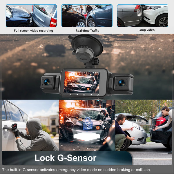 4 Channel Dashcam for Cars WiFi FHD 1080P Night Vision Loop Recording Kit - stepyours.com