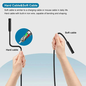 8mm Endoscope Camera 2 In 1 iOS Type C Mini Borescope With 8 LED Lights - stepyours.com