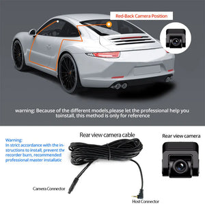 4K Dash Cam GPS WiFi Night Vision Car DVR with Optional Rear Lens