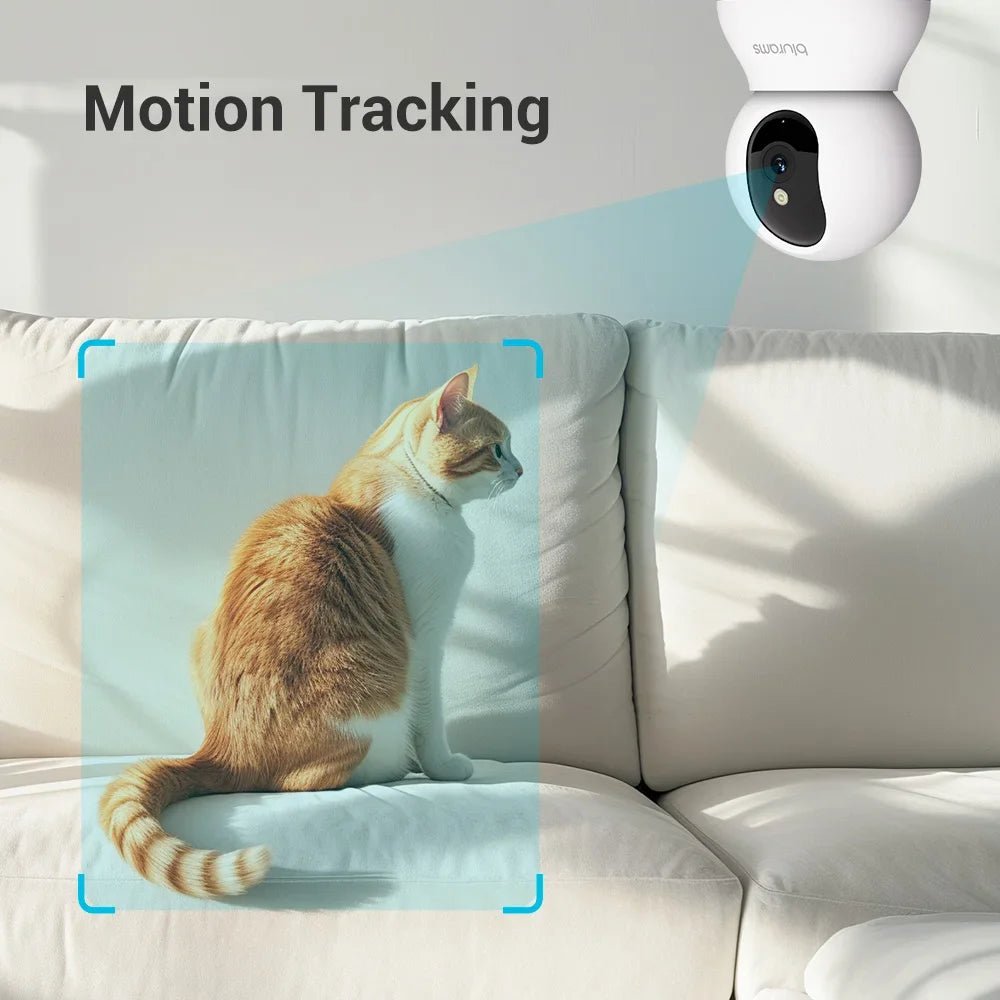 Blurams 2K Indoor Camera - 360 Pet And Elder Surveillance With OneTouch Call - stepyours.com