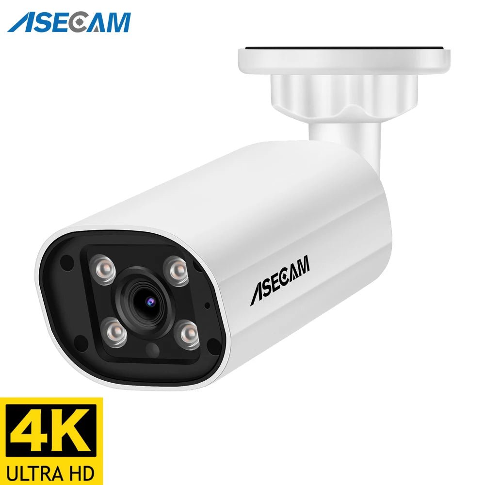 ASECAM 8MP POE IP Camera - 4K Outdoor Surveillance With Human Detection - stepyours.com