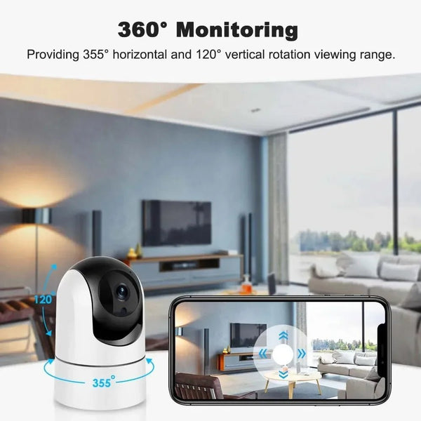 Tuya 5G WiFi IP Camera Indoor 6MP Auto Tracking 6x Zoom Night Vision - stepyours.com