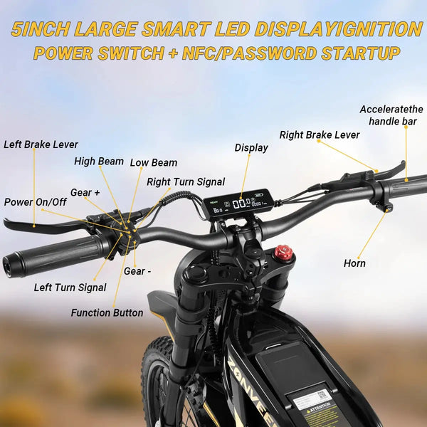 Zonveer Electric Dirt Bike — product view 5