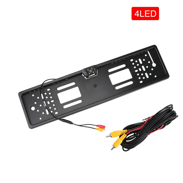 12V Car Rear View Camera 4 And 8 LED License Plate Holder Parking Sensor - stepyours.com