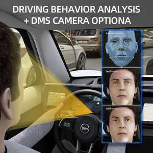 Jimimax JC371 ADAS Dash Cam 3 Channel 4G GPS Live Stream AI Recorder - stepyours.com