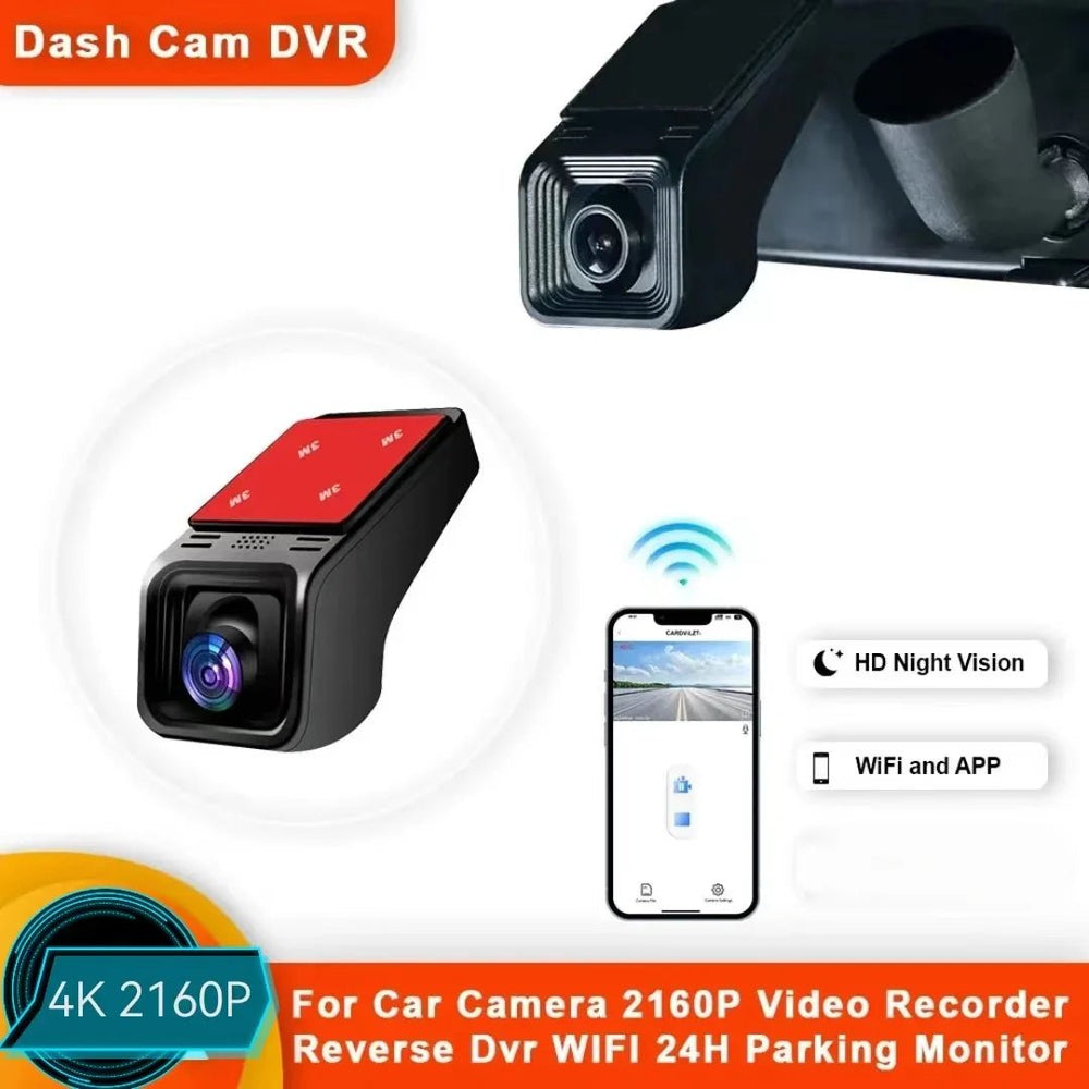 4K WiFi Dash Cam For Cars With App Control And 24H Parking Monitor - stepyours.com