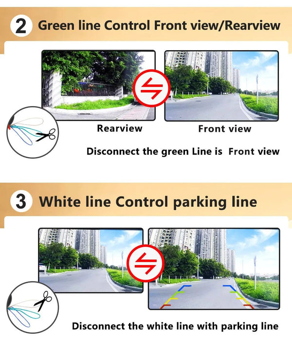 SMARTOUR AHD 1080P Reversing Camera Night Vision CVBS 6M Cable - stepyours.com