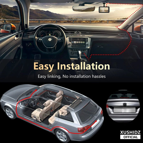 XUSHIDZ 1080P Dash Camera Car DVR Night Vision Loop Recording Q02 - stepyours.com