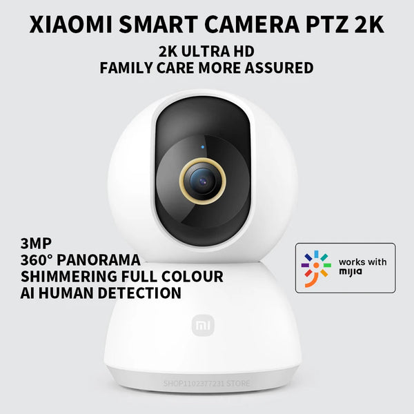 Xiaomi 360 Degree Mi PTZ 2K Security Camera AI Detection Indoor Night Vision by stepyours.com
