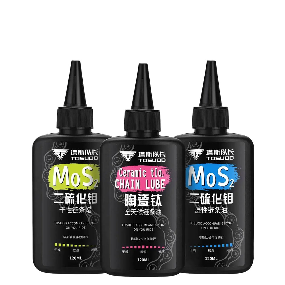 TOSUOD 120ml Bicycle Chain Lube All Weather/Ceramic Dry Lube Bike Lubricant Fluid Long-Lasting Cycling Lube Maintenance Oil