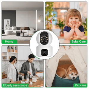 Tuya 8MP Dual Lens WiFi IP Camera - Color Night Vision With Auto Tracking - stepyours.com