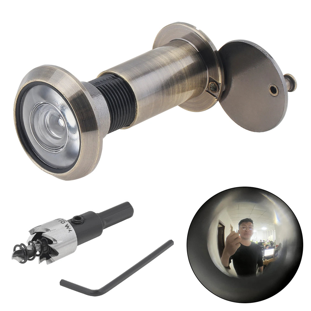 Door Viewer Peephole Set 200 Degree With 16mm Drill Bit - stepyours.com