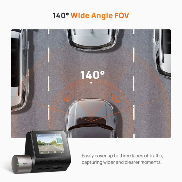 70Mai A510 Dash Cam 1944P HDR GPS ADAS 4G Front And Rear Car DVR - stepyours.com