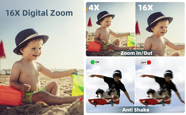 2024 Digital Camera 2.4 Inch 1080P Rechargeable For Kids Beginner Gift - stepyours.com