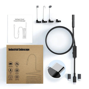 KERUI 2MP Industrial Endoscope Camera - Dual Lens, IP67 Waterproof, Type - C Ready - stepyours.com