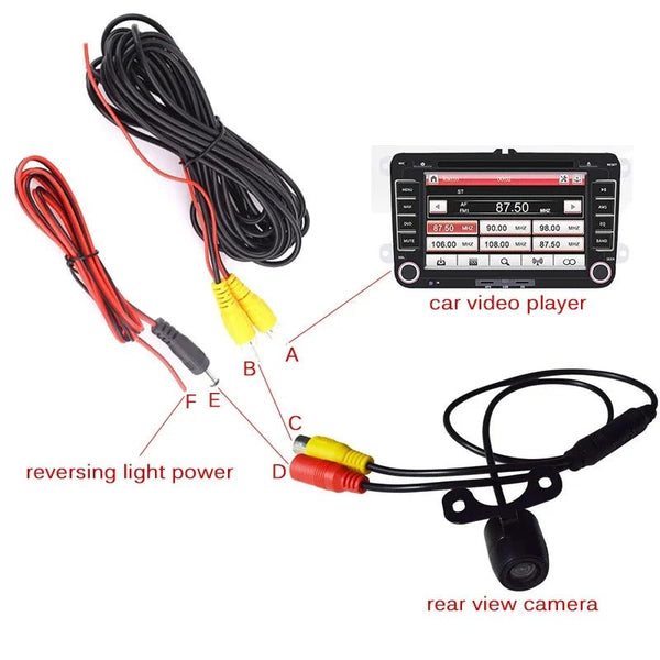 RCA Video Cable for Car Rear View Camera Universal 6 10 15 20 Meters Wire - stepyours.com