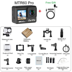 Ourlife 5K 30FPS Action Camera 2 Inch LCD 170 Degree Waterproof Remote Control - stepyours.com