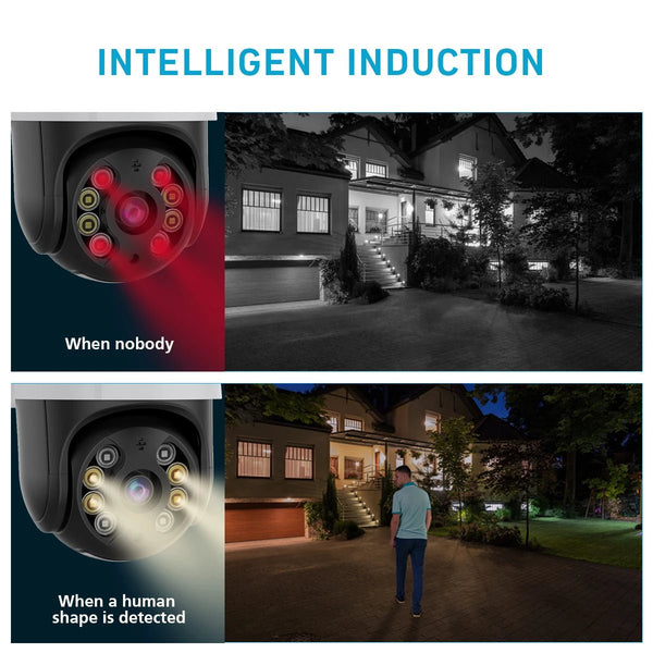 DDBROUGEN A8B PTZ Camera - 4K 8MP AI Humanoid Detection Outdoor Security Hooks - stepyours.com