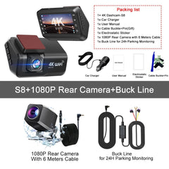 Hook Your Drive Kocam 4K UHD Dash Cam Dual Lens Night Vision Parking Monitor - stepyours.com