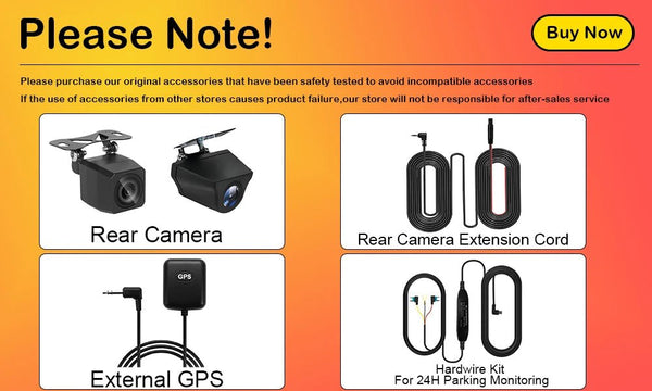 Ultra HD 4K Car Dash Cam With WIFI DVR Night Vision 24H Parking GPS - stepyours.com