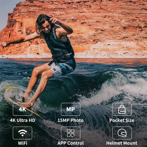 SJCAM C100 Plus Action Camera 4K Waterproof 30M With 2 4G WiFi EIS For Sports - stepyours.com