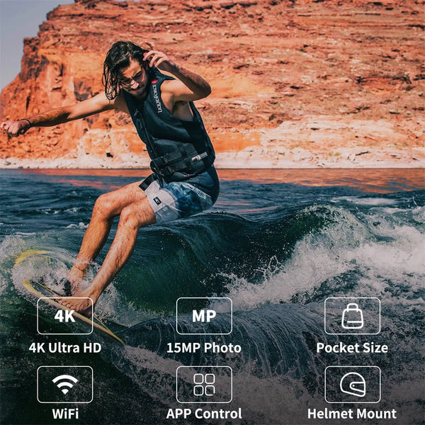 SJCAM C100 Plus Action Camera 4K Waterproof 30M With 2 4G WiFi EIS For Sports - stepyours.com