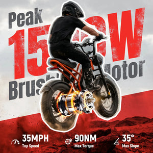 ESKUTE V300 Electric Dirt Bike, 20" Fat Tire E-Bike with 48V 20.8 Removable Battery, Off-Road Ebike Up to 30+MPH, 7-Speed Beach Snow Trail Mountain Commuter for Adult