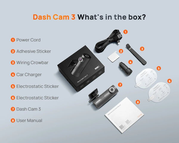 70mai M310 Plus 2K Dash Cam With English Voice Control 1440P WDR Parking WiFi 6 - stepyours.com