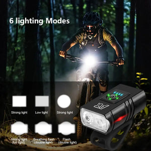 LED Bicycle Headlight - Type C Rechargeable — product view 3