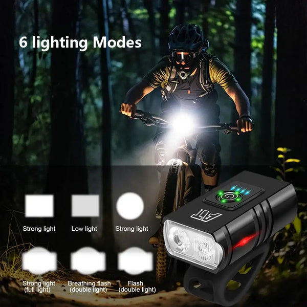 LED Bicycle Headlight - Type C Rechargeable — product view 3
