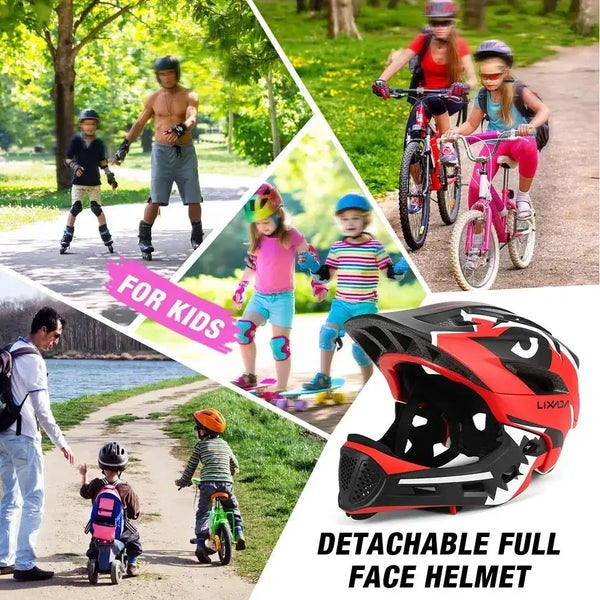 Kids Detachable Full Face Bike Helmet — product view 5
